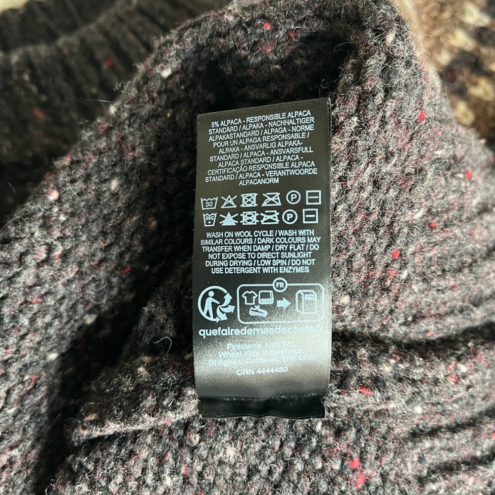 Finisterre Porth Fair Isle Yoke Jumper in Burnt Umber/Caramel - Picture 15 of 16
